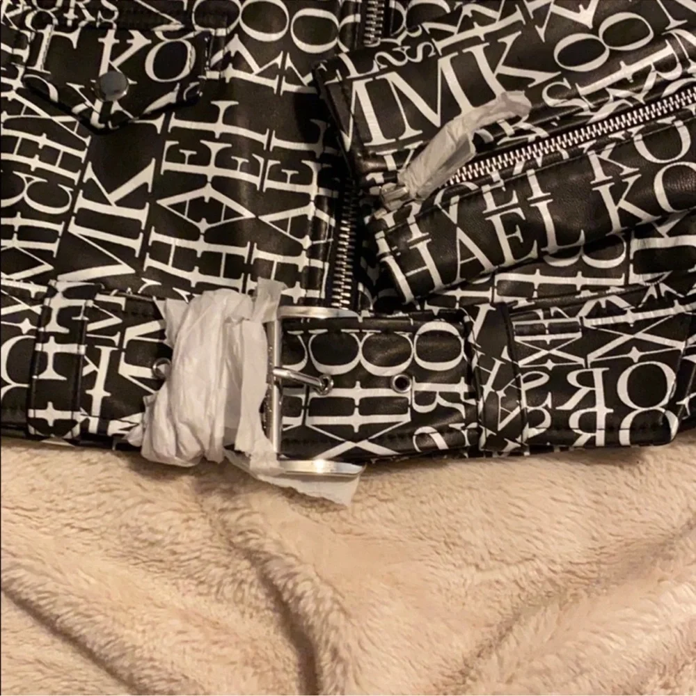 NWOT Michael Kors Monochrome Logo Jacket RARE Sz M